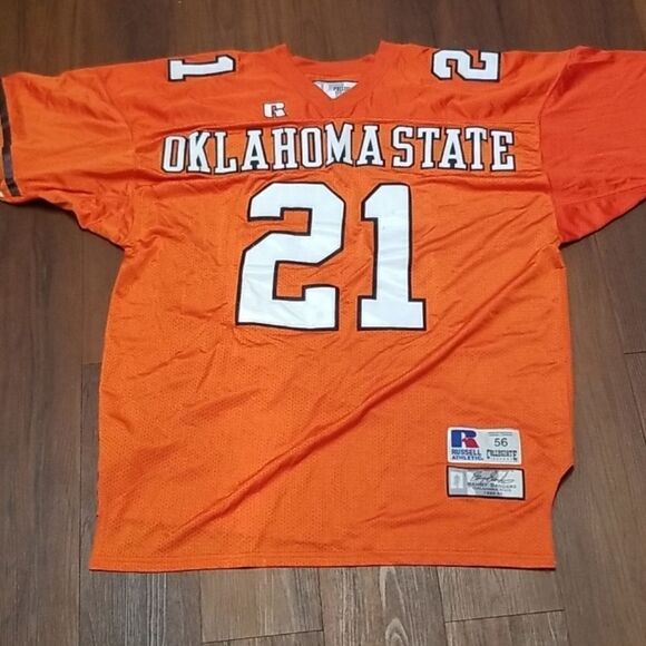 Barry Sanders Oklahoma State Jersey Russell Athletics Collegiate Legends Size 56 - Picture 4 of 7